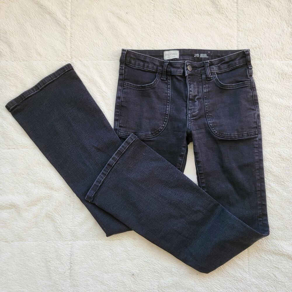 Anthro Pilcro Low Rise Flare Leg Jeans